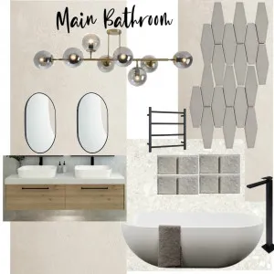 Main Bathroom Interior Design Mood Board by Nadine Meijer on Style Sourcebook