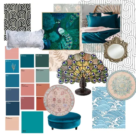 Eclectic Mid century modern patternistic Interior Design Mood Board by Trista Black on Style Sourcebook
