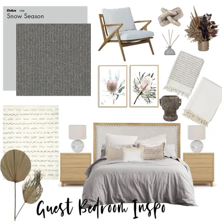 Guest Bedroom Inspo Interior Design Mood Board by Skysieskye on Style Sourcebook