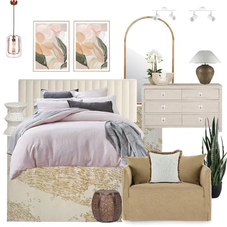 Neutral Chic Guest Bedroom Interior Design Mood Board by celeste on Style Sourcebook