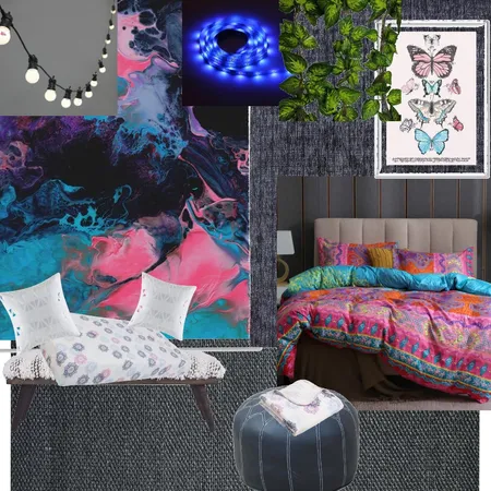 Hippie Hangout room Interior Design Mood Board by lolrainydayz on Style Sourcebook