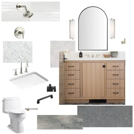 Meyer Lake House 2nd Master Bath Interior Design Mood Board by Payton on Style Sourcebook