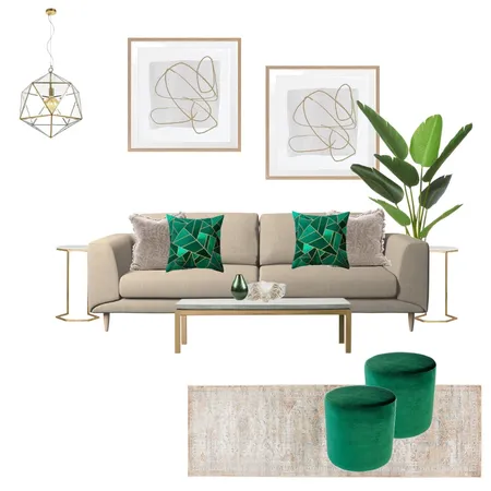 Green cushions Interior Design Mood Board by amandanakhle on Style Sourcebook