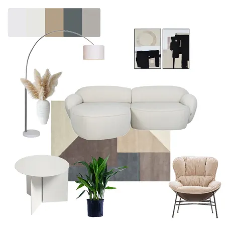HOMEYHOME-LIVING ROOM ！ Interior Design Mood Board by homeyhome on Style Sourcebook
