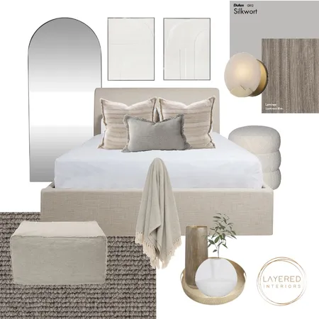Natural Contemporary Bedroom Interior Design Mood Board by Layered Interiors on Style Sourcebook
