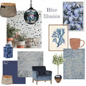 Blue Illusion Interior Design Mood Board by Juliet Fieldew Interiors on Style Sourcebook
