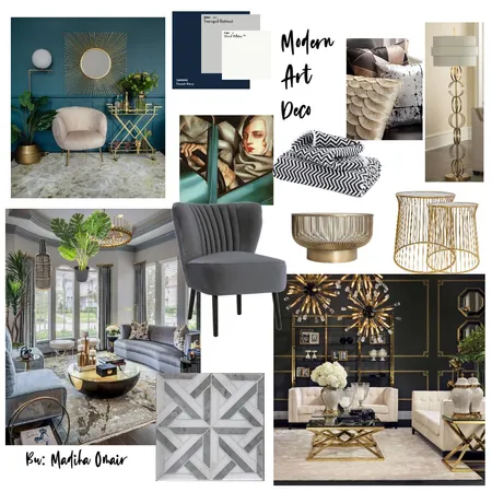 art deco mood board Interior Design Mood Board by madihajaved24 on Style Sourcebook