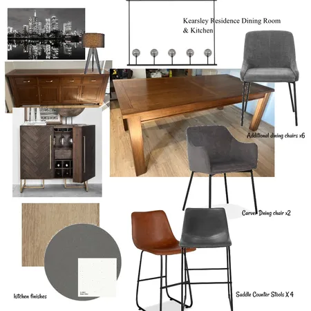 Kearsley Residence Dining Room & Kitchen Interior Design Mood Board by Viki on Style Sourcebook