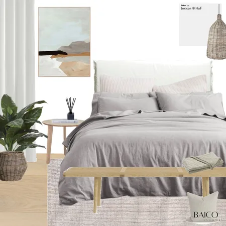 Natural Contemporary Bedroom Interior Design Mood Board by Baico Interiors on Style Sourcebook