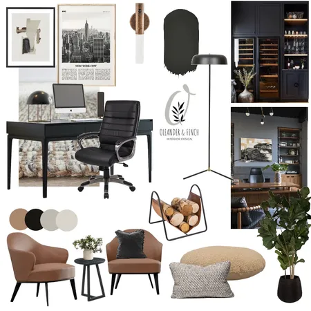 Northbridge home office Interior Design Mood Board by Oleander & Finch Interiors on Style Sourcebook