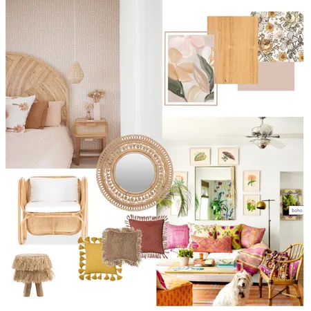 Boho Interior Design Mood Board by sandronge on Style Sourcebook