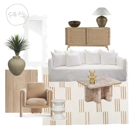 Natural Contemporary Living Interior Design Mood Board by Salty Palm Interios on Style Sourcebook