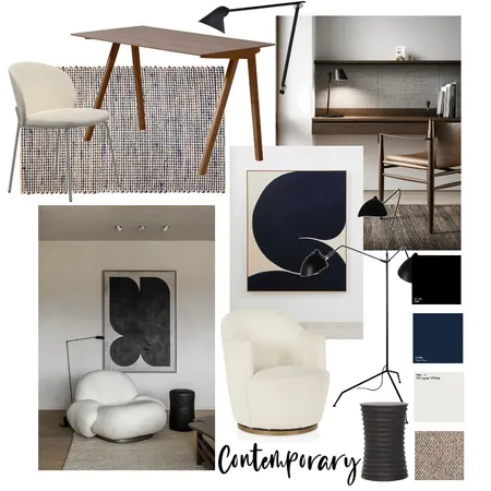 Mood Board - Study and Living Interior Design Mood Board by Claire Chisholm on Style Sourcebook