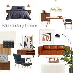 Mid Century Modern Interior Design Mood Board by Anderson Designs on Style Sourcebook