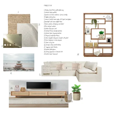 SAMPLE BOARD - FAMILY OR LIVING ROOM Interior Design Mood Board by Pamela Goncalves on Style Sourcebook