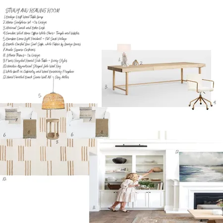 SAMPLE BOARD - STUDY/READING ROOM Interior Design Mood Board by Pamela Goncalves on Style Sourcebook