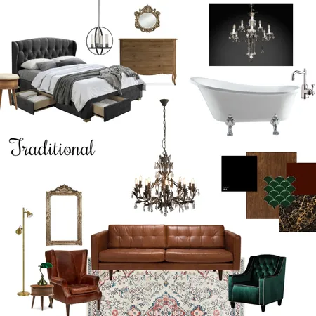 Traditional Interior Design Mood Board by Anderson Designs on Style Sourcebook
