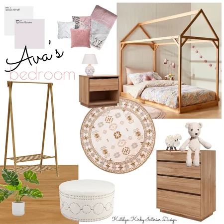 Ava’s Bedroom Interior Design Mood Board by Katelyn Kirby Interior Design on Style Sourcebook