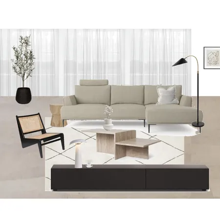 Living Room - Travetine Coffee Table Interior Design Mood Board by At Home with Wysteria on Style Sourcebook
