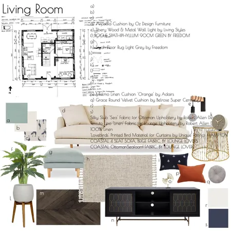 Living Room Interior Design Mood Board by brigid on Style Sourcebook