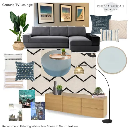 Ground TV Lounge Interior Design Mood Board by Sheridan Interiors on Style Sourcebook
