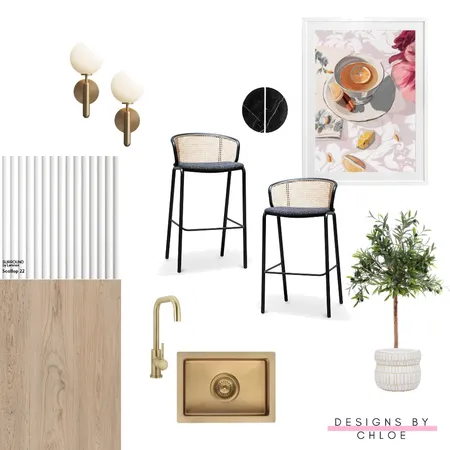 Black and brass kitchen selections Interior Design Mood Board by Designs by Chloe on Style Sourcebook