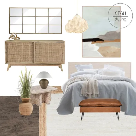 Natural Contemporary Bedroom Interior Design Mood Board by Sisu Styling on Style Sourcebook