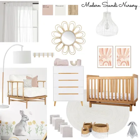 Modern Scandi Nursery Interior Design Mood Board by anita marie.santo on Style Sourcebook
