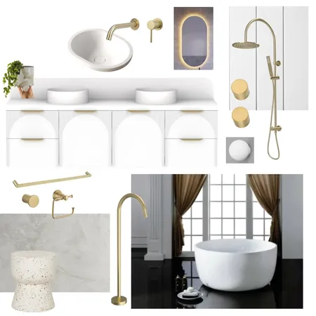White Bathroom Interior Design Mood Board by stephanient on Style Sourcebook