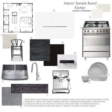 kitchen sample board Interior Design Mood Board by angelinaruso on Style Sourcebook