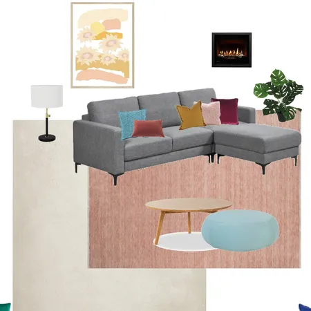 Living Room with Rossetta Diva Rug Interior Design Mood Board by Booth on Style Sourcebook