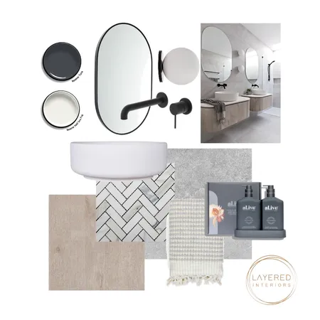 Ensuite Interior Design Mood Board by Layered Interiors on Style Sourcebook