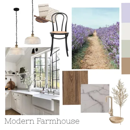 Modern Farmhouse Kitchen Interior Design Mood Board by Georgia Kate designs on Style Sourcebook