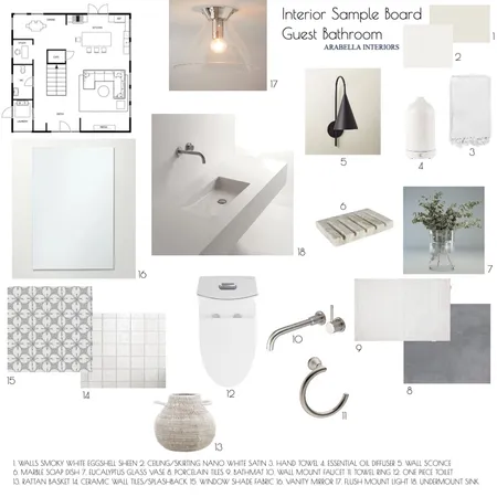Sample board wc Interior Design Mood Board by angelinaruso on Style Sourcebook