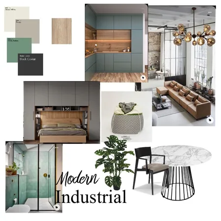 Progetto bilocale modern industrial Interior Design Mood Board by Giuggiola on Style Sourcebook