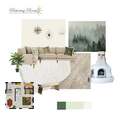 Modern forest deco Interior Design Mood Board by TransformingRooms on Style Sourcebook