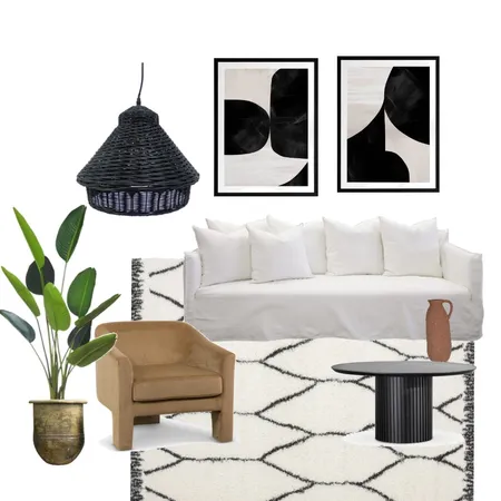 Monochromatic Living Interior Design Mood Board by Finn & e on Style Sourcebook