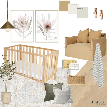 Natural Contemporary Nursery Interior Design Mood Board by Baico Interiors on Style Sourcebook