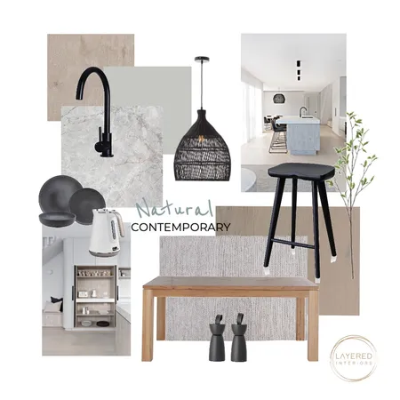 Natural Contemporay Kitchen Interior Design Mood Board by Layered Interiors on Style Sourcebook