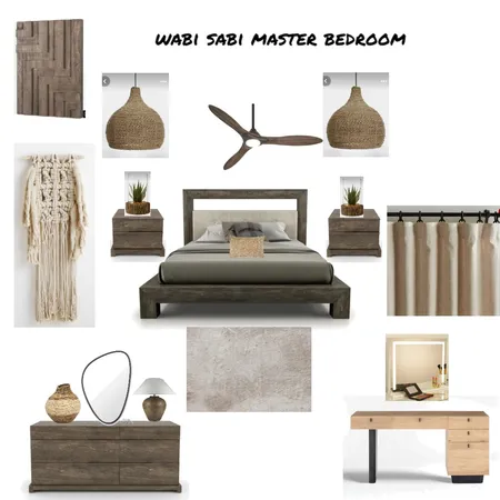 wabi sabi master bedroom Interior Design Mood Board by LisaDevyne on Style Sourcebook