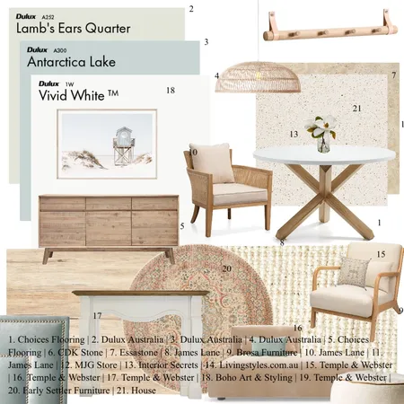 Natural Contemporary Style Interior Design Mood Board by Sian Sampey on Style Sourcebook