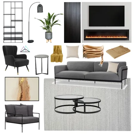 theresa eddie downstairs lounge Interior Design Mood Board by Invelope on Style Sourcebook