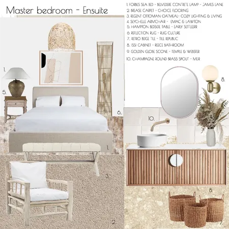 Master Bedroom with Ensuite Interior Design Mood Board by MANUELACREA on Style Sourcebook