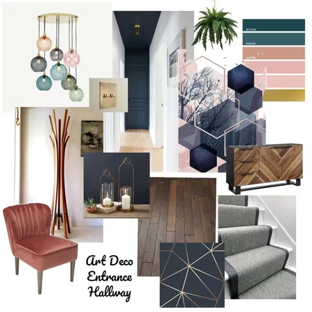 Art Deco Hallway Interior Design Mood Board by ChloeNicholson on Style Sourcebook