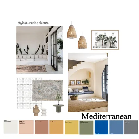 Mediterranean Interior Design Mood Board by emilybarrett on Style Sourcebook