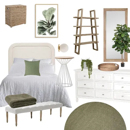Apartment Bedroom Green Interior Design Mood Board by morgan.jones on Style Sourcebook