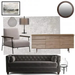 Formal Lounge - Mixed Walnut & Black Interior Design Mood Board by Moniza on Style Sourcebook