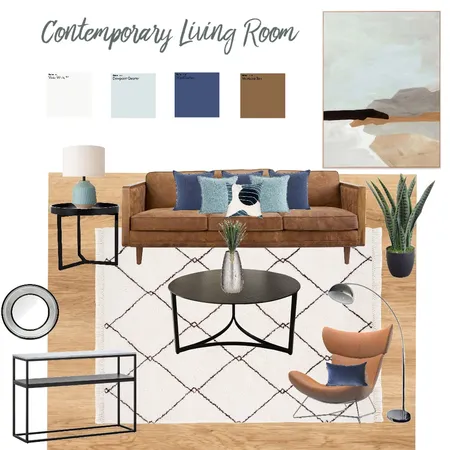 Contemporary Living Room 2 Interior Design Mood Board by Sonja Ellisa Designs on Style Sourcebook
