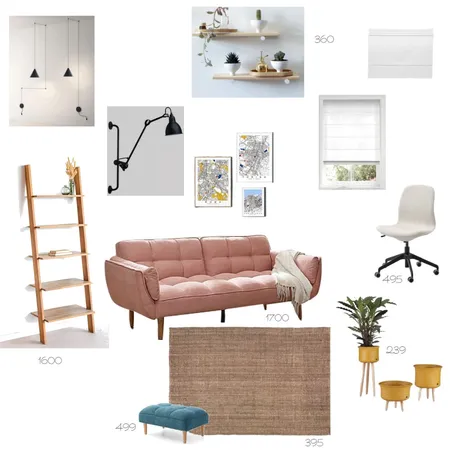 חדר עבודה רויטל ואורון Interior Design Mood Board by michalwk on Style Sourcebook