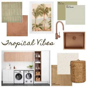 Tropical Laundry Interior Design Mood Board by Seion Interiors on Style Sourcebook